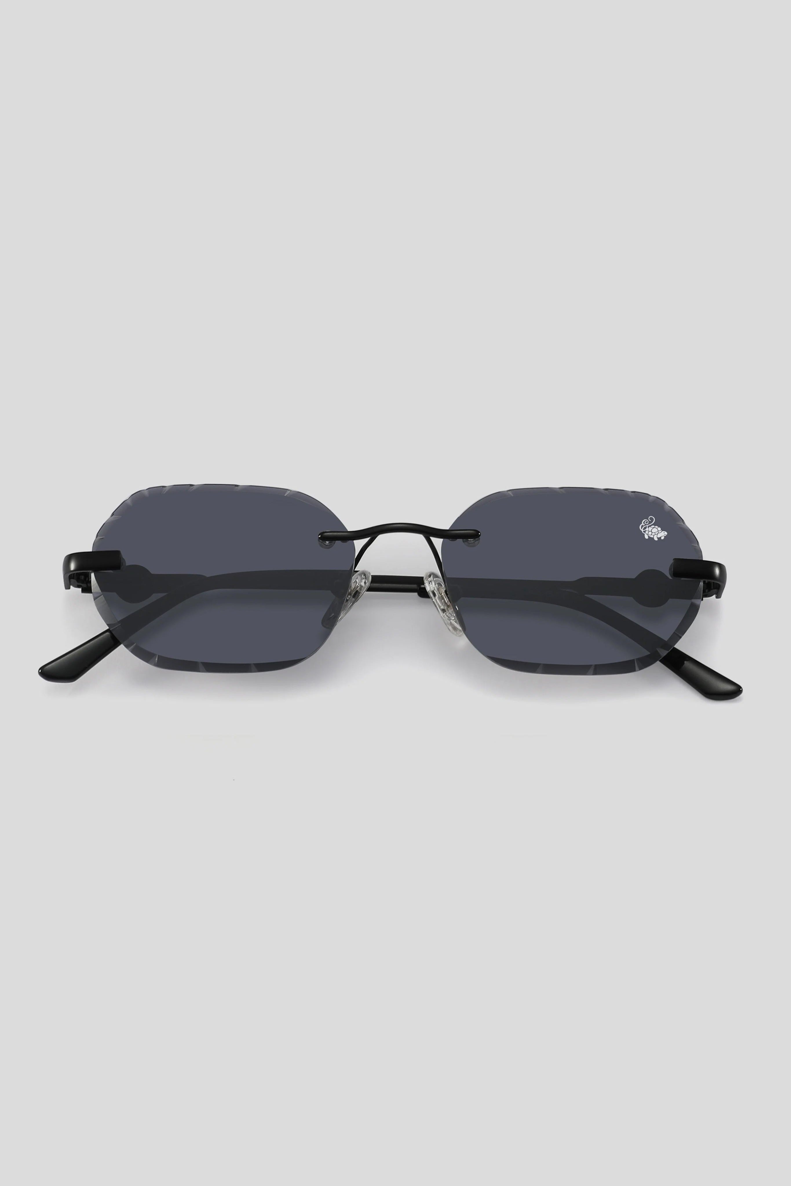 BELVOIR & CO. Unisex Sunglasses Willow Blue Sunglasses - Diamond Cut - Belvoir&Co main image 3