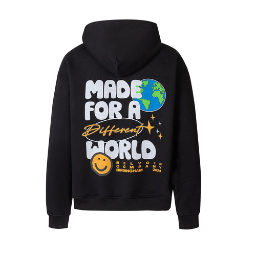 Different World Hoodie Black