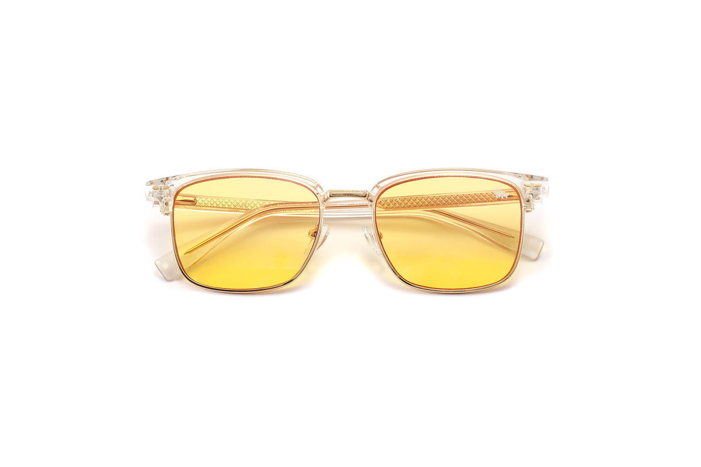Clubmaster Transparent | Yellow Anti Blue