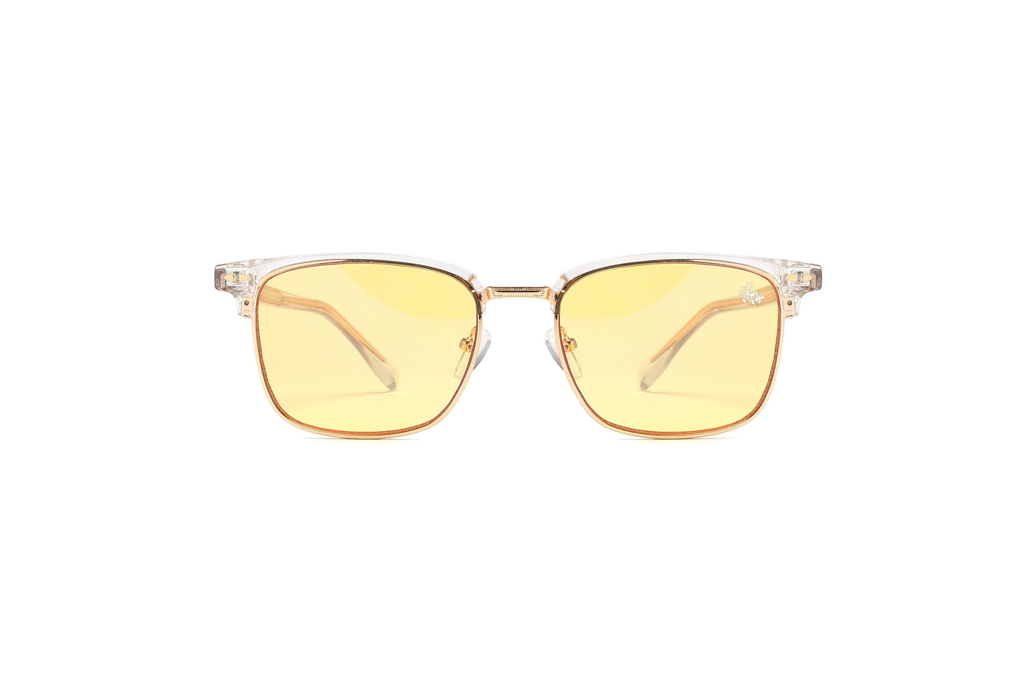 Clubmaster Transparent | Yellow Anti Blue