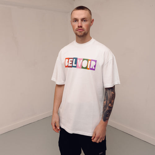 Rainbow Box T-Shirt White