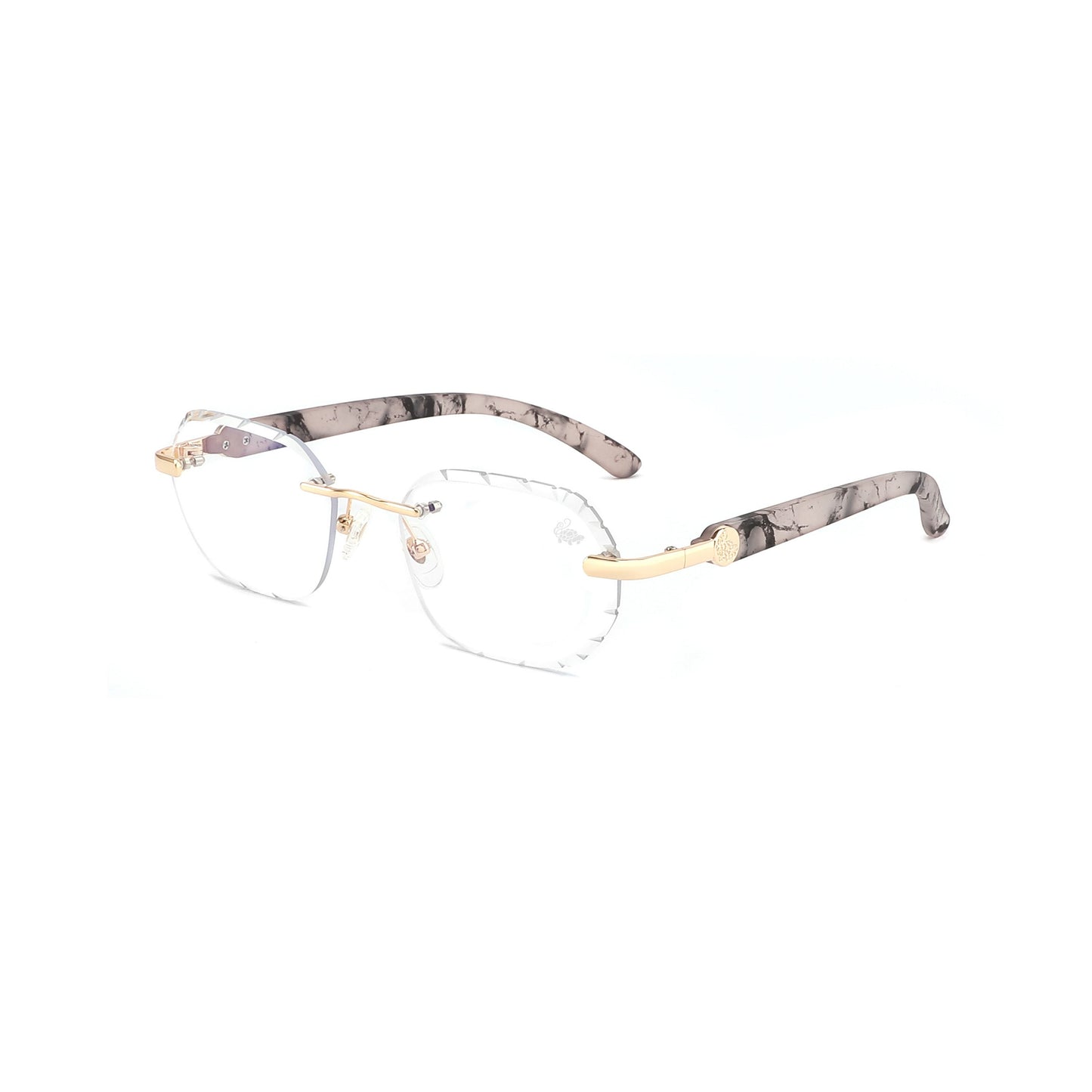 Diamond Cut Willow White Marble | Anti Blue