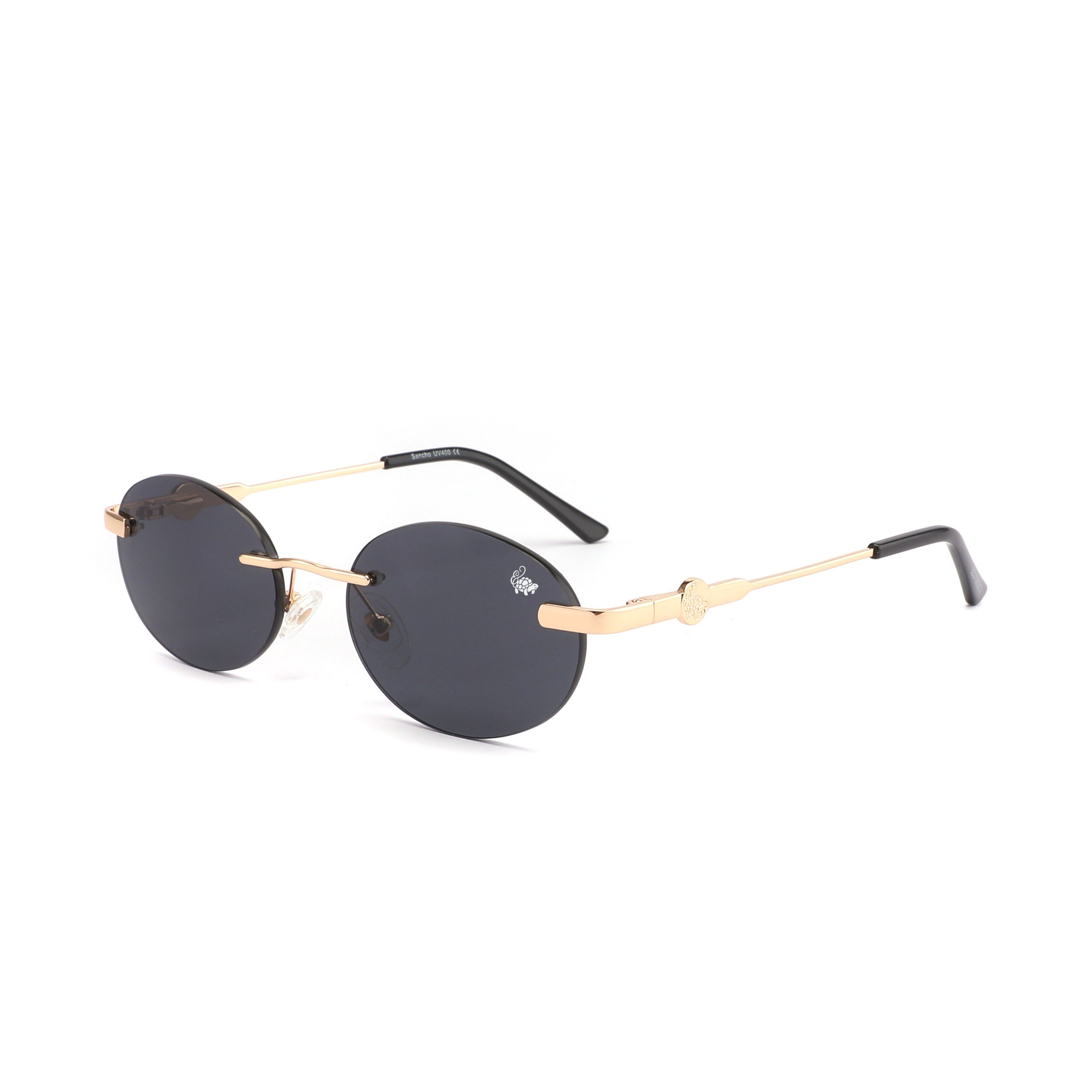 Sancho Black & Gold Glasses - Timeless Elegance - Belvoir&Co