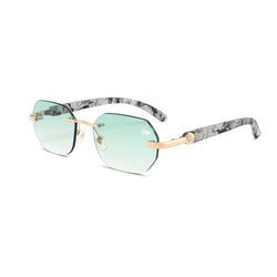 Willow White Marble Gold | Green