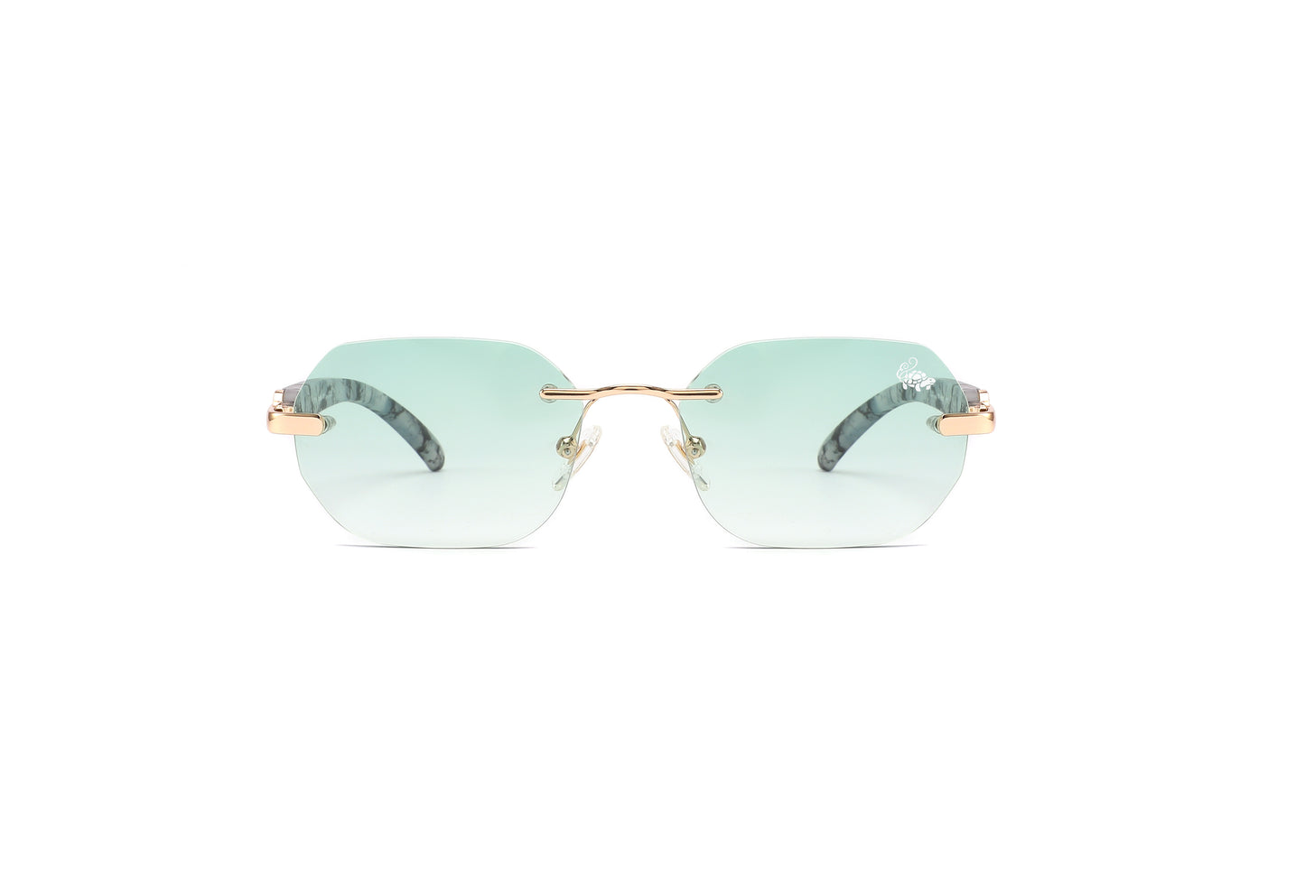 Willow White Marble Gold | Green