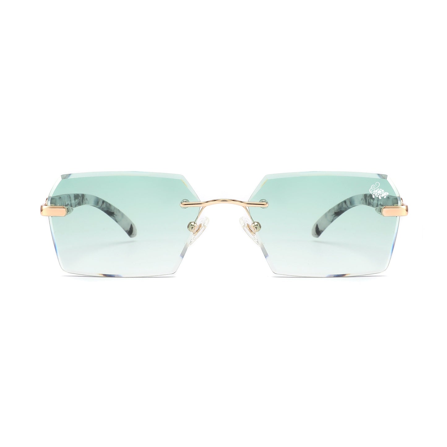 Kennedy White Marble Gold | Green