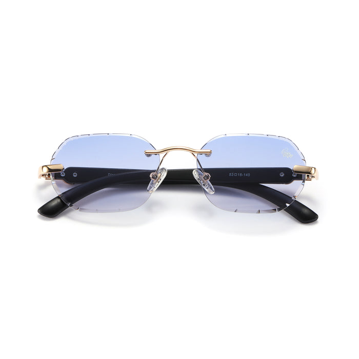 Diamond Cut Willow Blue | Black