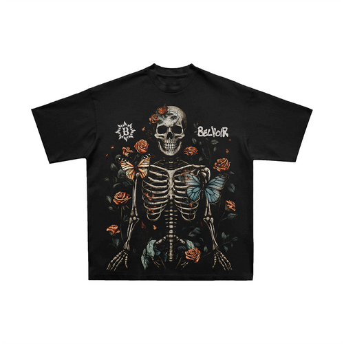 Butterfly Skull T-Shirt Black