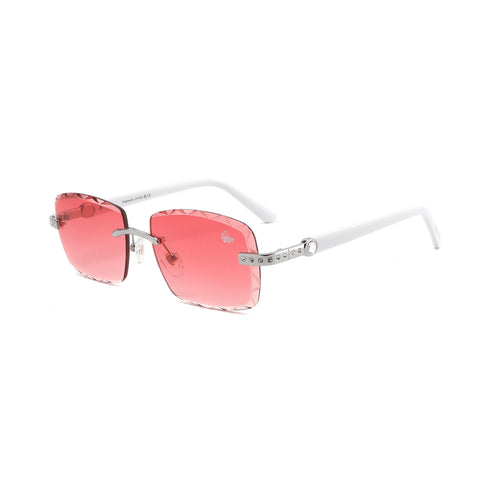 Palmeira White Silver | Burnt Red