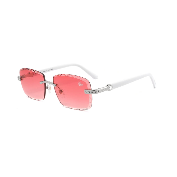 Palmeira White Silver | Burnt Red