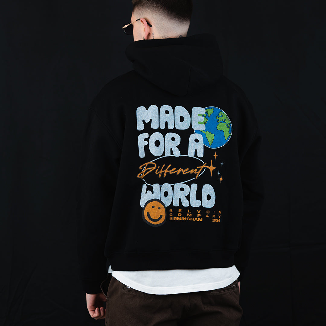 Different World Hoodie Black