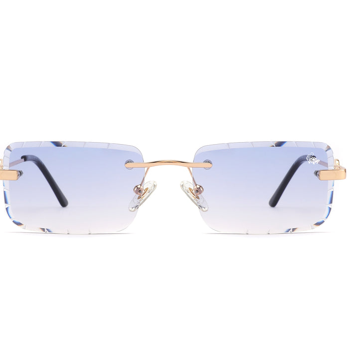 Diamond Cut Hampton Blue | Gold