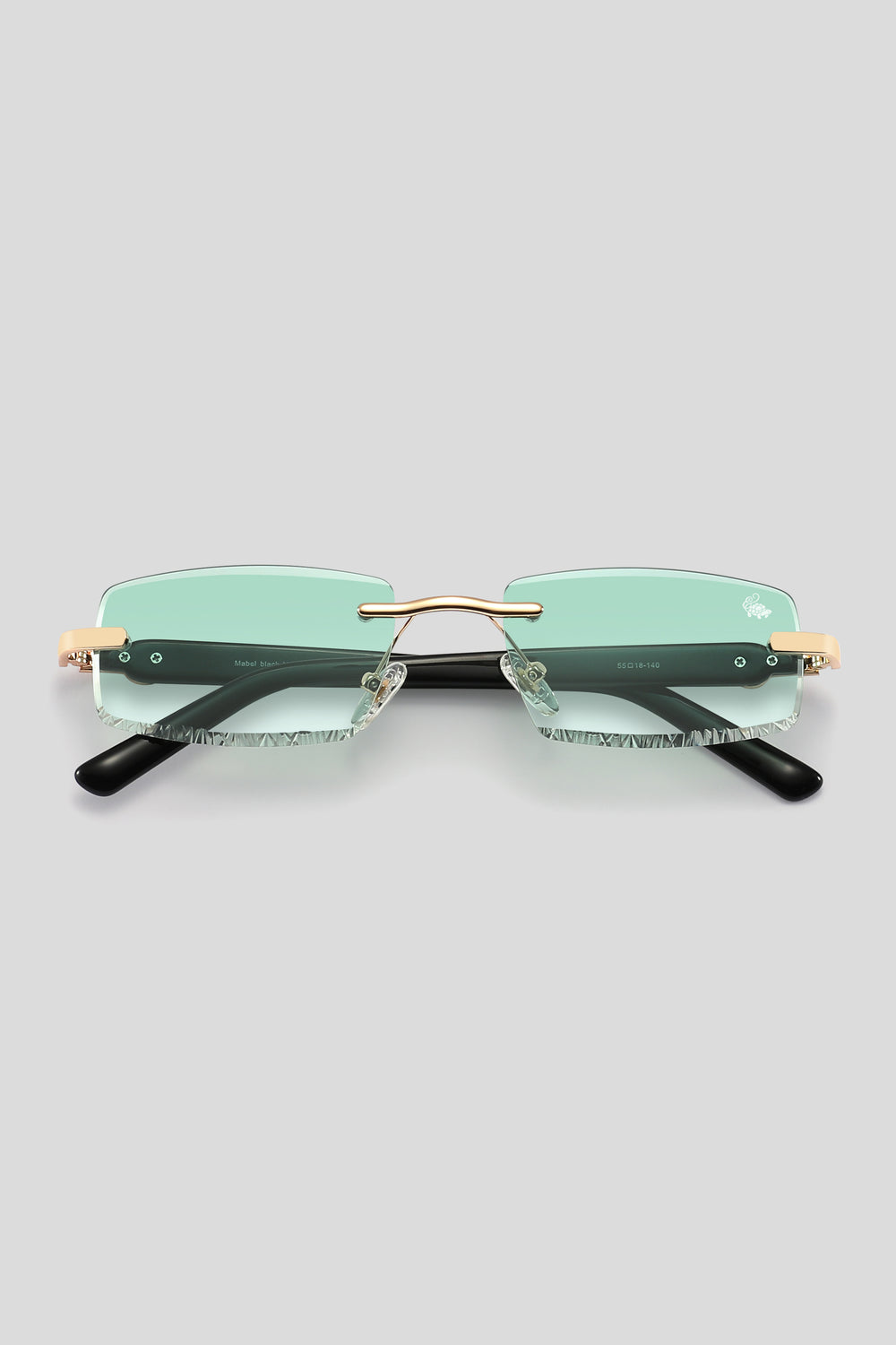 Diamond Cut Mabel Green Gold | Black
