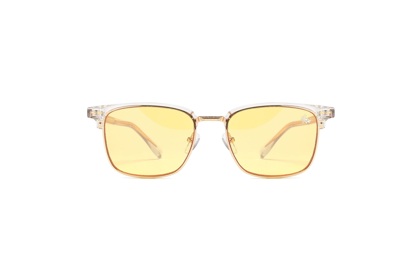Clubmaster Transparent | Yellow Anti Blue