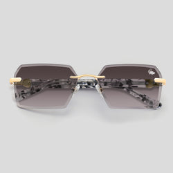 Kennedy White Marble Gold | Smoke