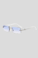 Mabel Blue Silver | White