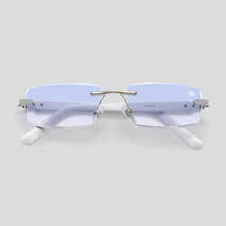 Mabel Blue Silver | White