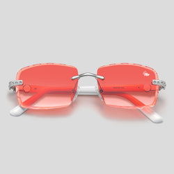 Palmeira White Silver | Burnt Red