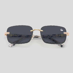 Hustler White Marble Black | Gold