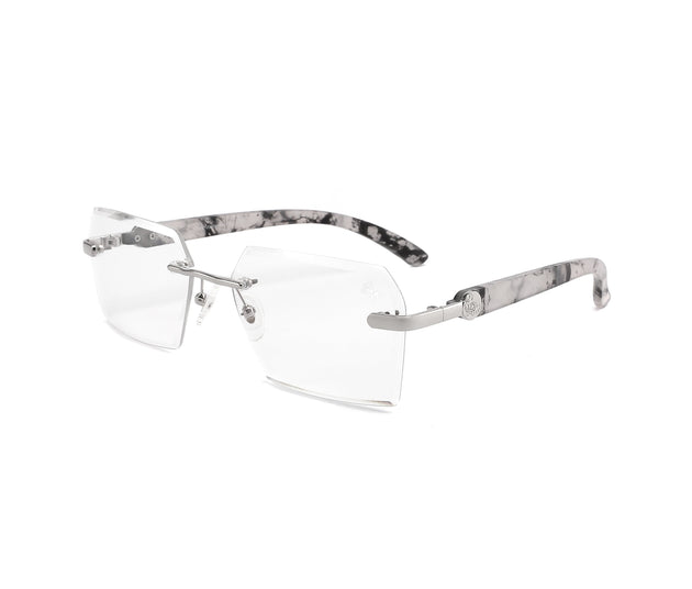 Kennedy White Marble Silver | Anti Blue