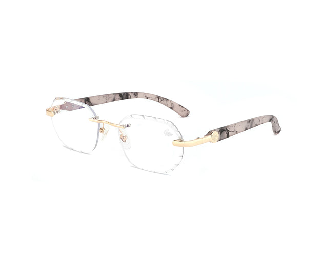 Diamond Cut Willow White Marble | Anti Blue