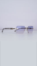 Kennedy White Marble Gold | Blue