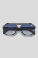 Belvoir&Co Shield Smoke Blue flat-top aviator sunglasses