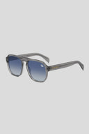 Belvoir&Co Shield Smoke Blue flat-top aviator sunglasses