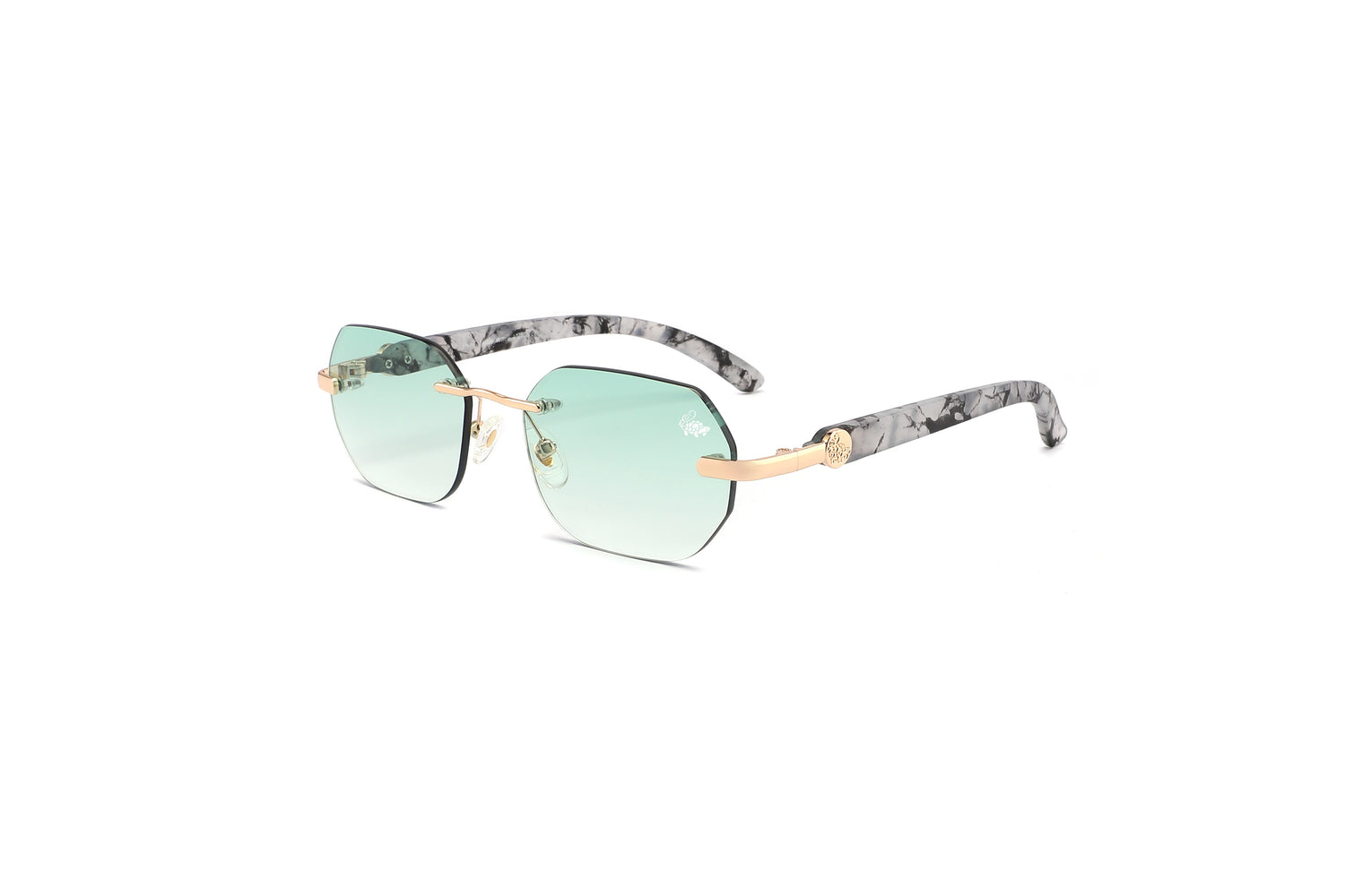 Willow White Marble Gold | Green