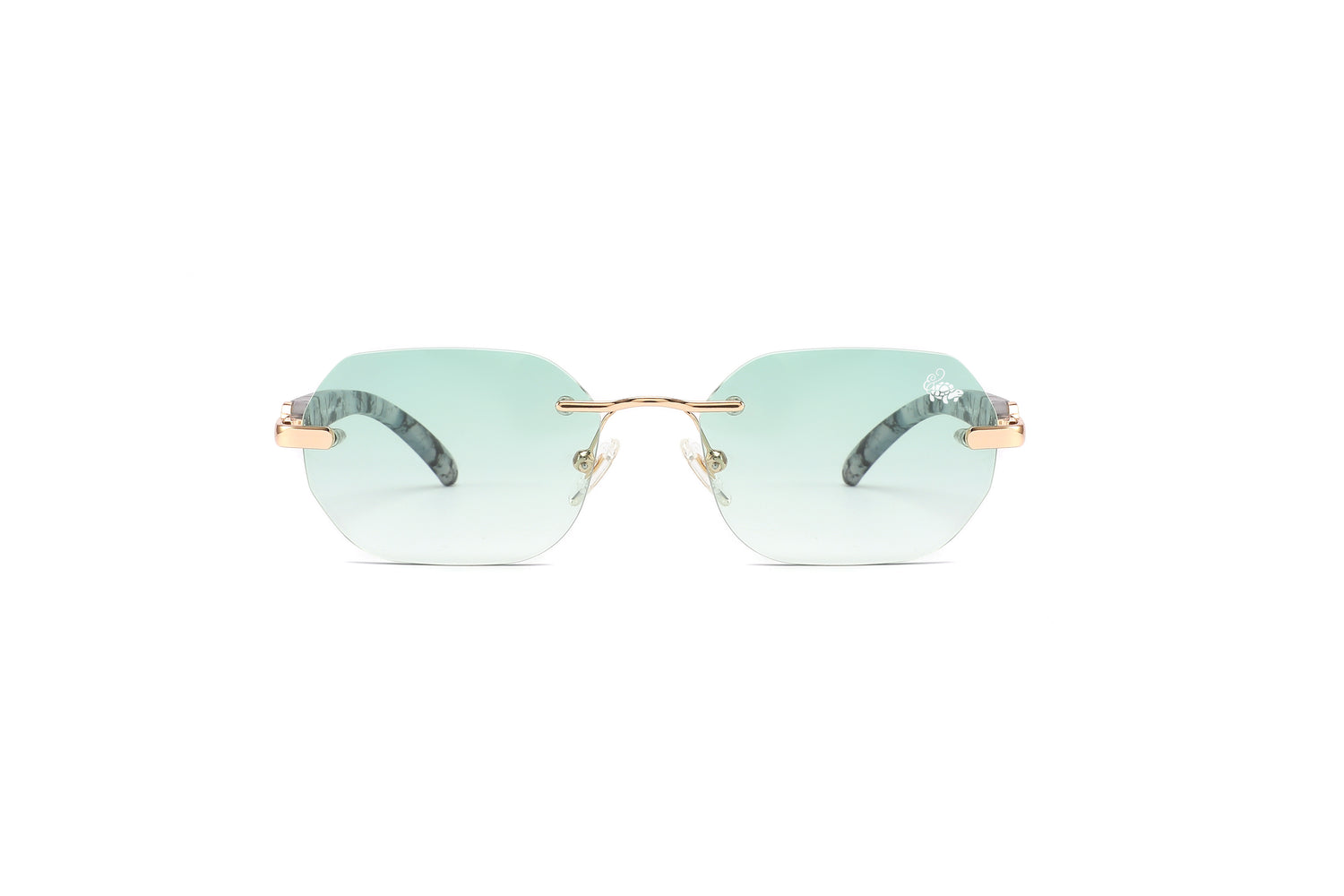 Willow White Marble Gold | Green