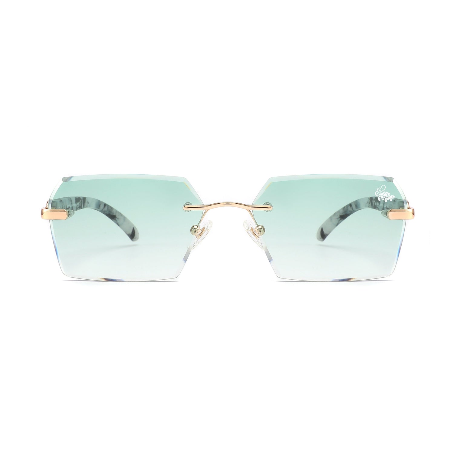 Kennedy White Marble Gold | Green