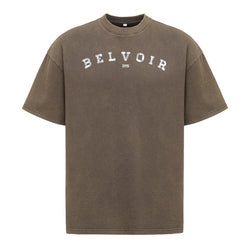 Varsity White T-Shirt Washed Stone