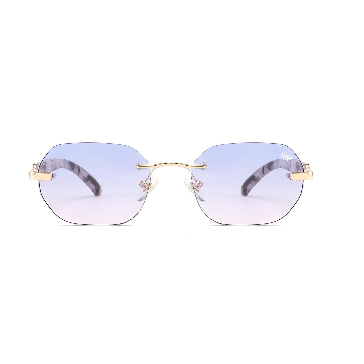 Willow White Marble Gold | Blue